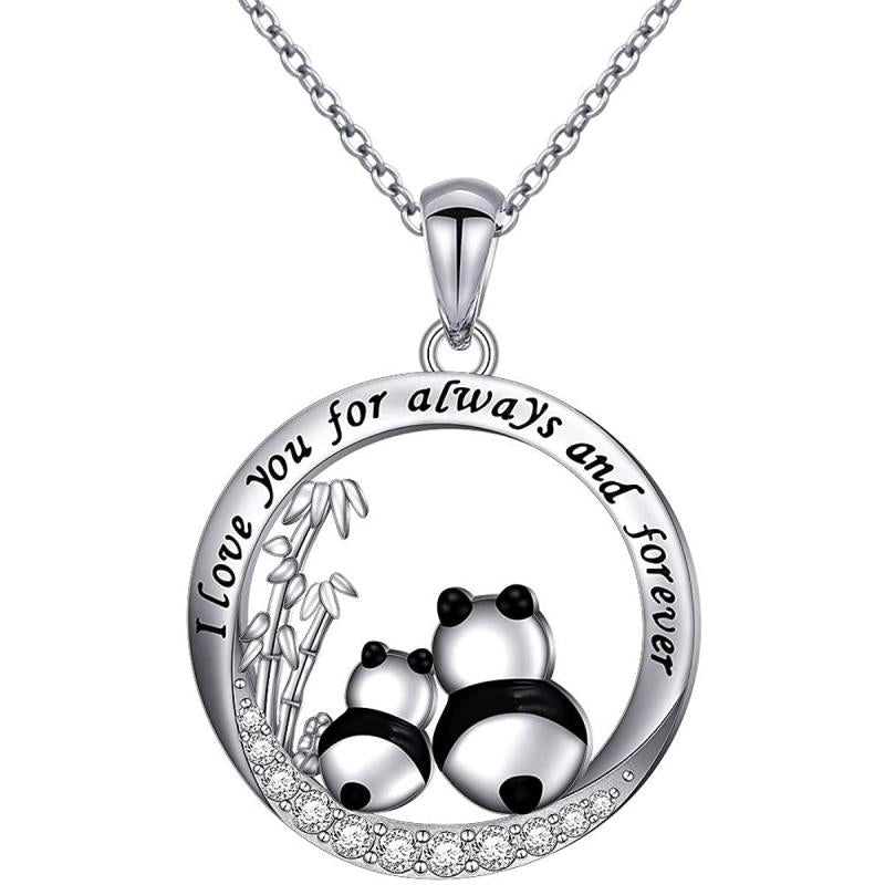 Cartoon Panda Pendant Necklace for Men