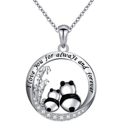 Cartoon Panda Pendant Necklace for Men