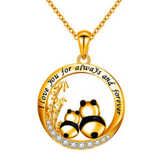 Cartoon Panda Pendant Necklace for Men