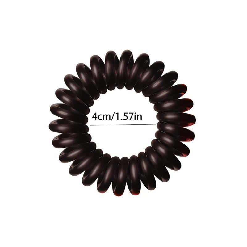 Phone Line Hair Roll Women's Headband Elastic Coil Set