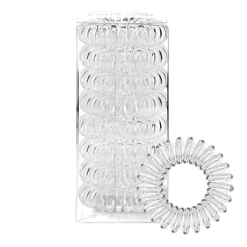 Phone Line Hair Roll Women's Headband Elastic Coil Set