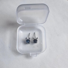 Moonstone Rabbit Stud Earrings Natural Crystal June Birthstone Jewelry