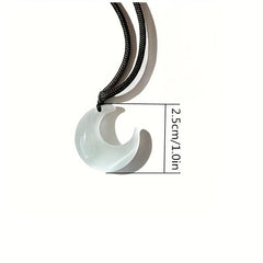 Chinese Style Moon Braided Necklace for Women