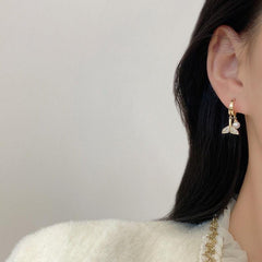 Fishtail Faux Pearl Earrings Women Earrings Holiday Gift