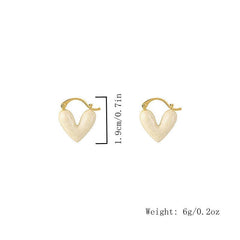 Heart Stud Earrings For Women Dangle Earring Drop Jewelry Girls Gift