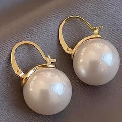 Creative Pearl Earrings Ear Jewelry Retro Ear Buckles