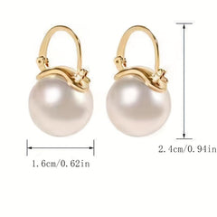 Creative Pearl Earrings Ear Jewelry Retro Ear Buckles