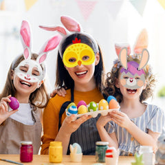 9pcs Animal Paper Mask for Kids Bunny Mask Easter Masks Party Props