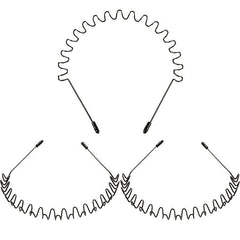 3pcs Unisex Hair Band Metal Hair Hoop Spring Non Slip Men Women Sports Headwear