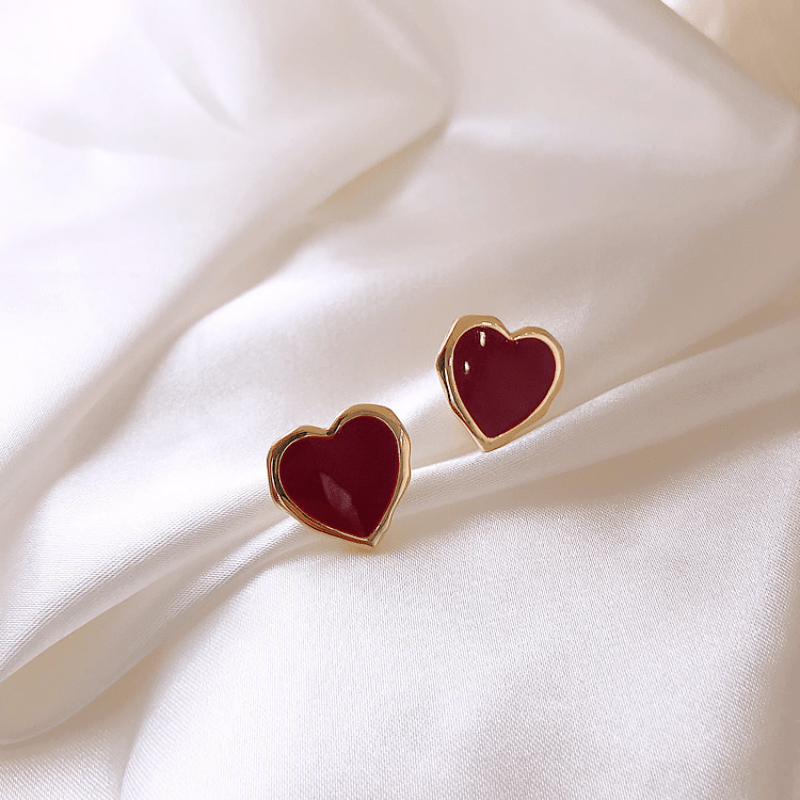 Love Earrings Niche Sense Earrings Temperament Small Earrings