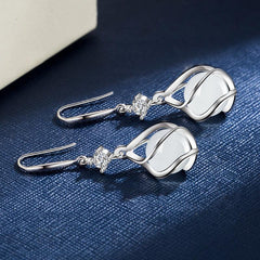 Retro Cat's Eye Stone Earrings Women's Pendant Earrings Party Gift Ear Hooks