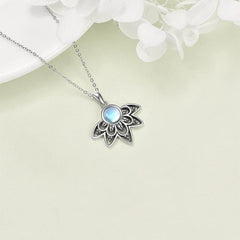 Vintage Lotus Necklace For Women Girls Birthday Christmas Gift