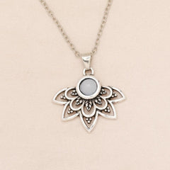 Vintage Lotus Necklace For Women Girls Birthday Christmas Gift