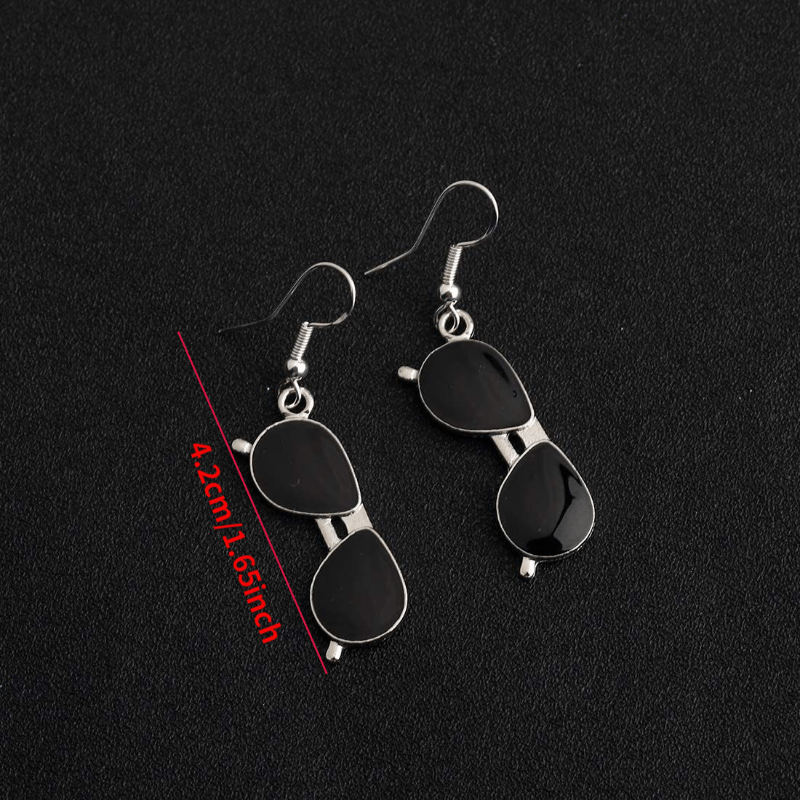 Street Punk Glasses Sunglasses Earrings Rock Party Jewelry