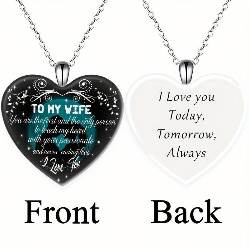 Crystal Letter Necklace English Birthday Gift For Boyfriend And Girlfriend