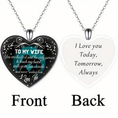 Crystal Letter Necklace English Birthday Gift For Boyfriend And Girlfriend