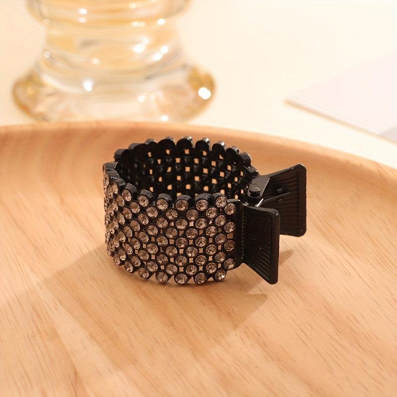 Rhinestone Shark Hair Clip for Ponytail