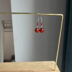 Red Earrings Sweet Earrings Party Jewelry Birthday Holiday Gift