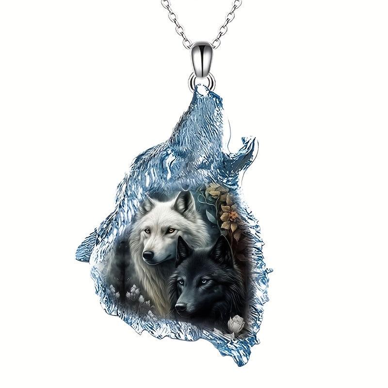 Animal Wolf Pendant Necklace for Party Toy Gift