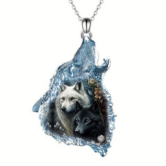 Animal Wolf Pendant Necklace for Party Toy Gift