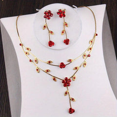 Gorgeous Bride Wedding Dress Cheongsam Set Princess Crown Red Accessories