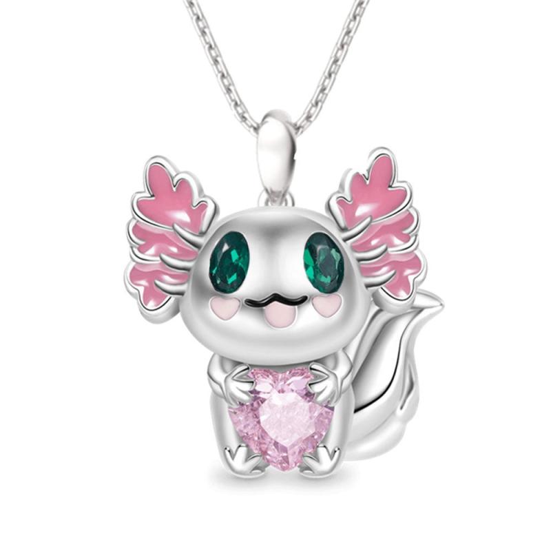Sparkling Love Heart Pendant Necklace for Girls - Birthday Gift