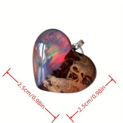 Nature Scenery Mountain River Starry Sky Necklace