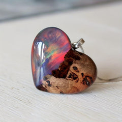 Nature Scenery Mountain River Starry Sky Necklace