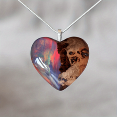 Nature Scenery Mountain River Starry Sky Necklace