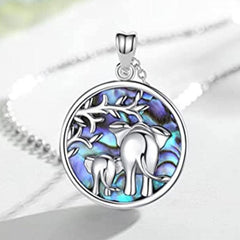 2pcs Elephant Pendant Necklace To My Daughter Granddaughter Good Luck