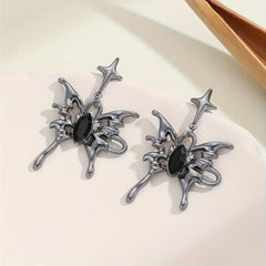 Halloween Butterfly Cross Nail Earrings