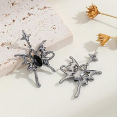 Halloween Butterfly Cross Nail Earrings