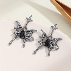 Halloween Butterfly Cross Nail Earrings
