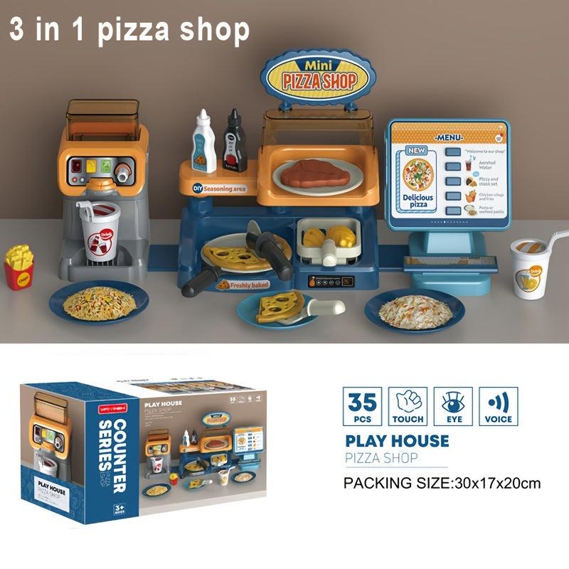 TOYA659 Pizza Toy 3 In 1 Set with Packaging