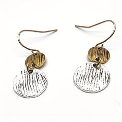 Retro Round Drop Earrings Pair Women Pendant Earrings