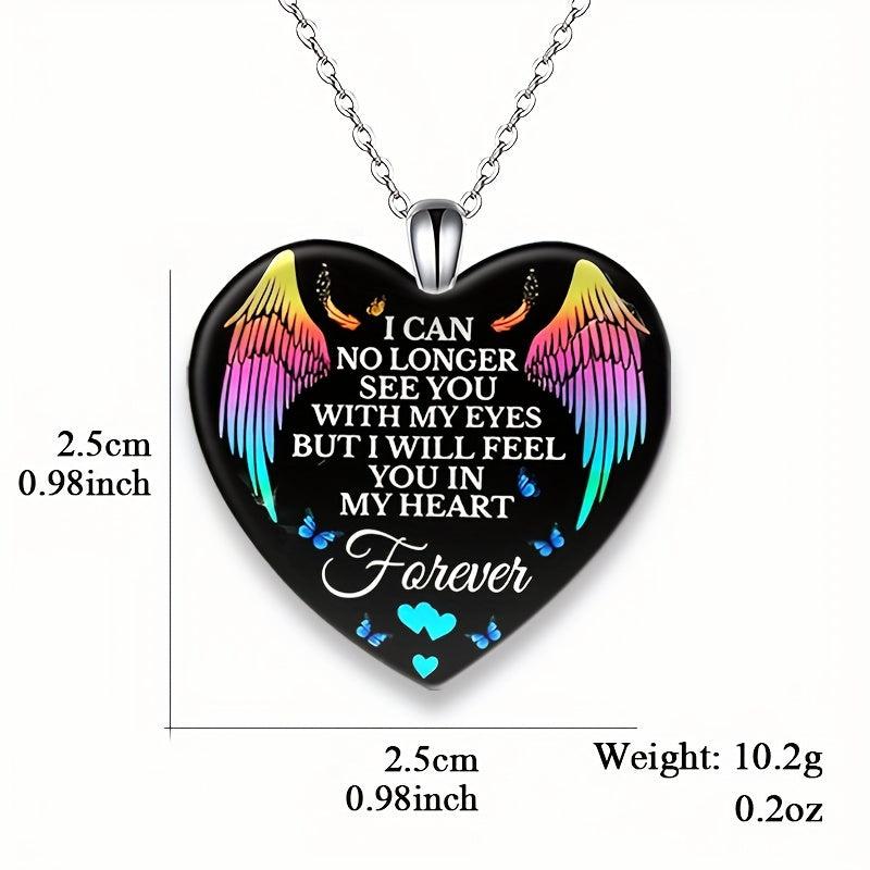 Love Crystal Pendant Necklace Letter Necklace Birthday Gift