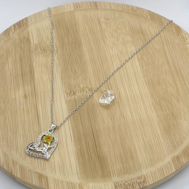 Heart Ladybug Pendant Necklace Animal Jewelry Birthday Gift