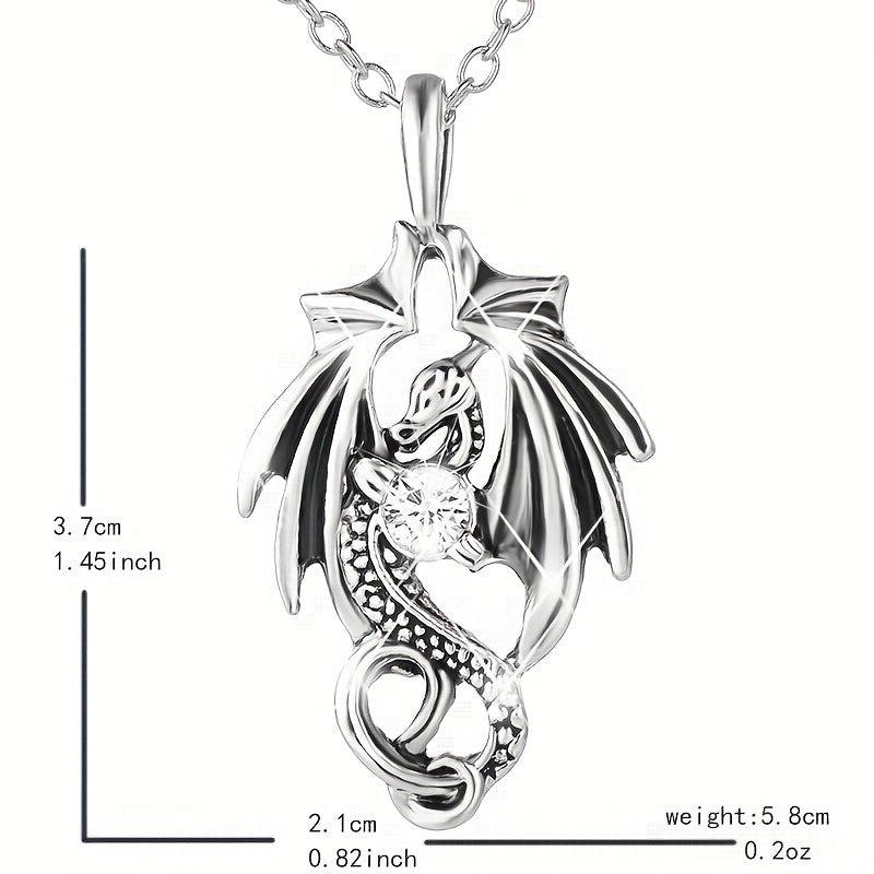 Vintage Dragon Pendant Necklace Toy For Kids Daughters Anniversary