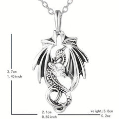 Vintage Dragon Pendant Necklace Toy For Kids Daughters Anniversary