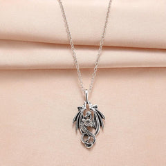 Vintage Dragon Pendant Necklace Toy For Kids Daughters Anniversary