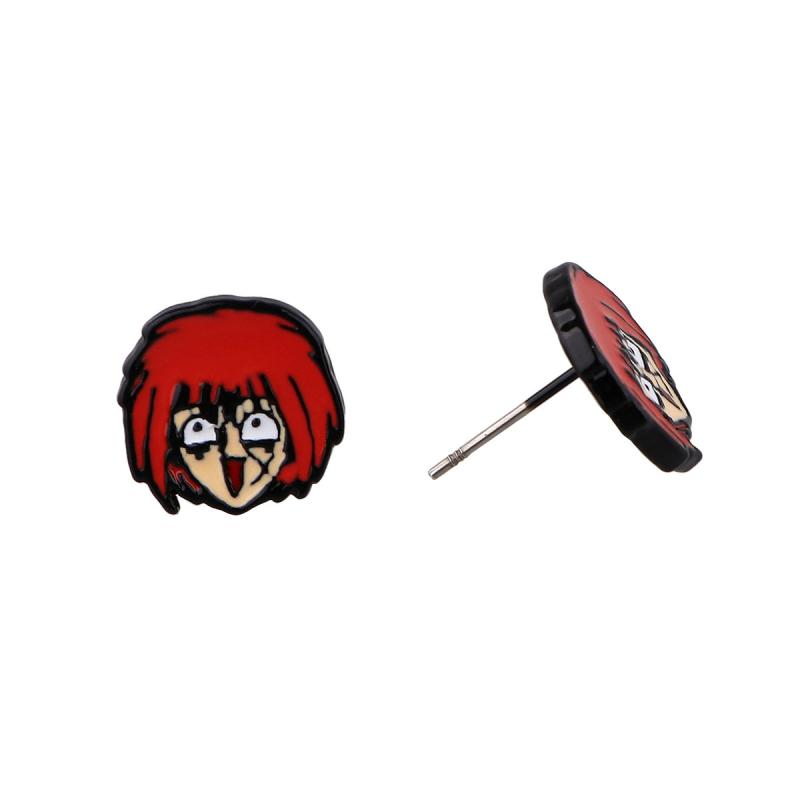 Anime Cartoon Stud Earrings For Girls Kids Jewelry Gift