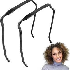 Invisible Hair Scrunchies for Thick Hair, Curly Medium Bands