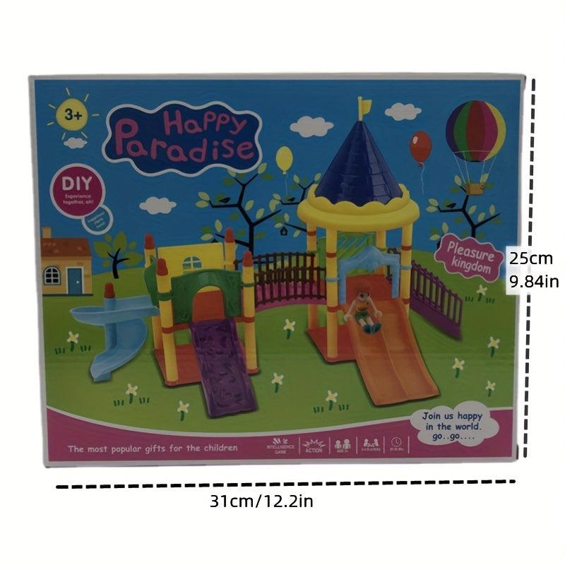 Children's Playground Play House Game Toys DIY Assembled Happy Castle Toys