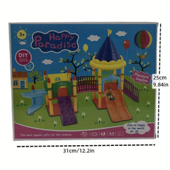 Children's Playground Play House Game Toys DIY Assembled Happy Castle Toys