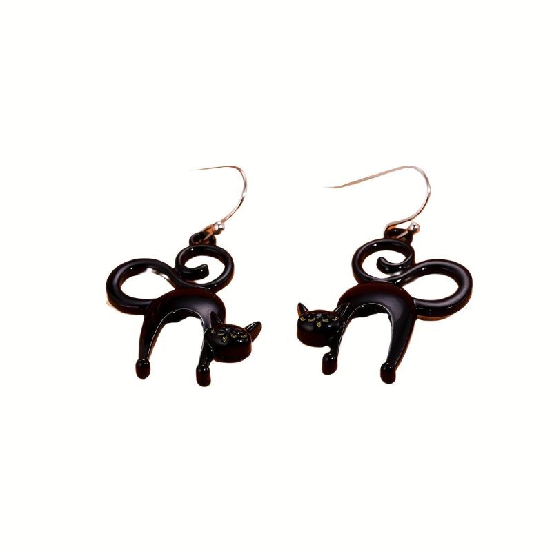 Cat Hook Earrings Halloween Party Jewelry Funny Gift