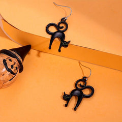 Cat Hook Earrings Halloween Party Jewelry Funny Gift