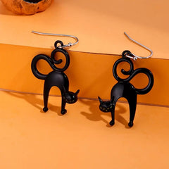 Cat Hook Earrings Halloween Party Jewelry Funny Gift