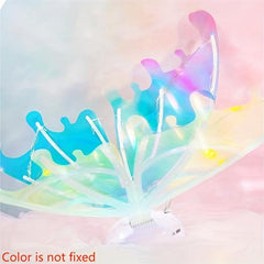 Iridescent Wings Dress Up with Glitter LED Angel Wings