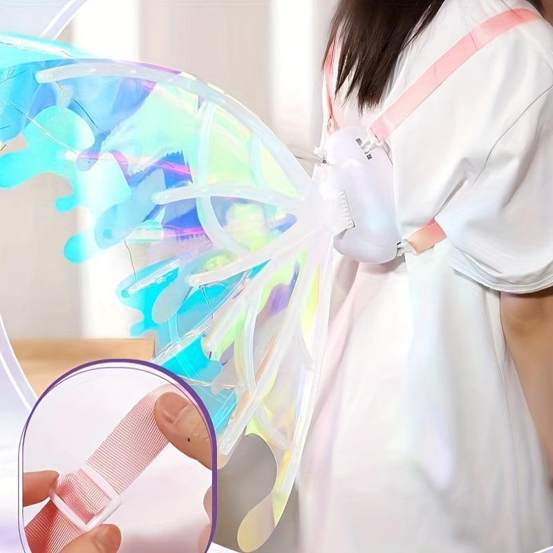 Iridescent Wings Dress Up with Glitter LED Angel Wings