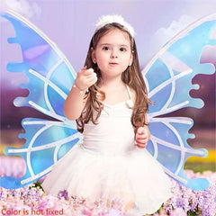 Iridescent Wings Dress Up with Glitter LED Angel Wings